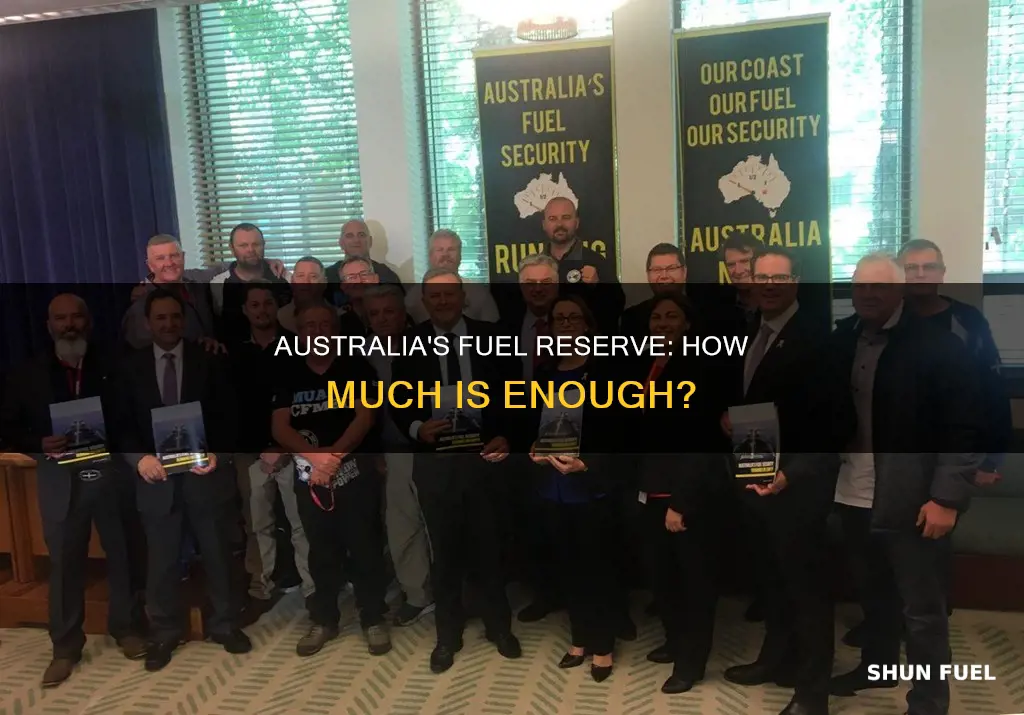 how much fuel does australia have in reserve