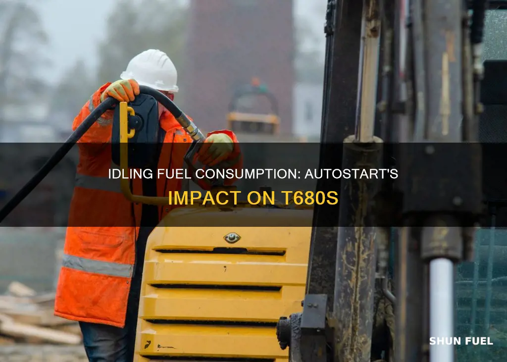 how much fuel does autostart use on a t680