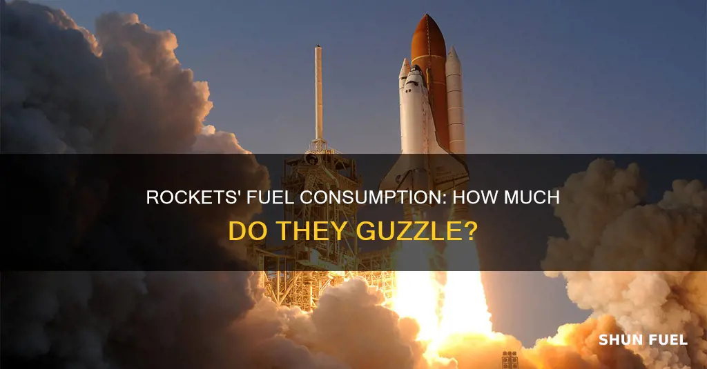 how much fuel does current rockets use