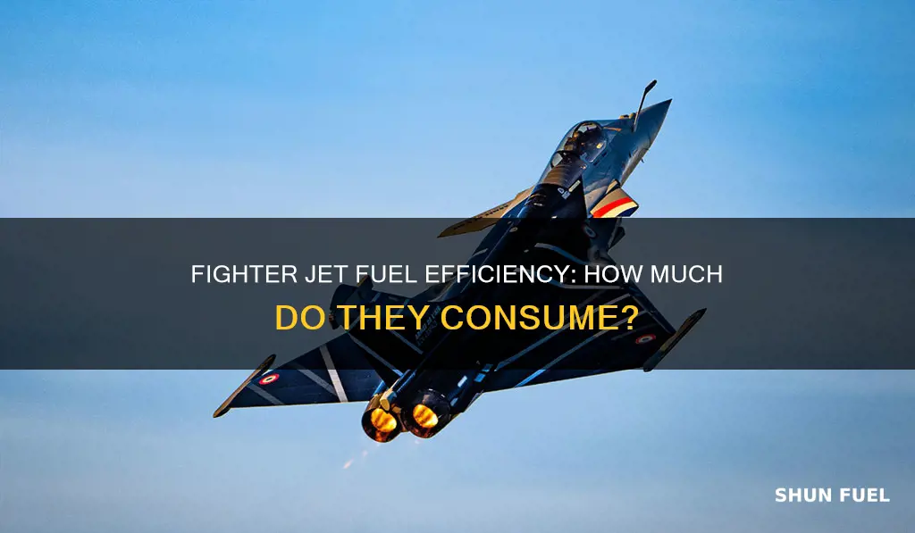 how much fuel does fighter jet use