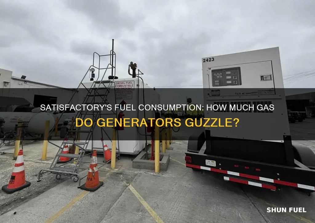 how much fuel does gas generator use satisfactory