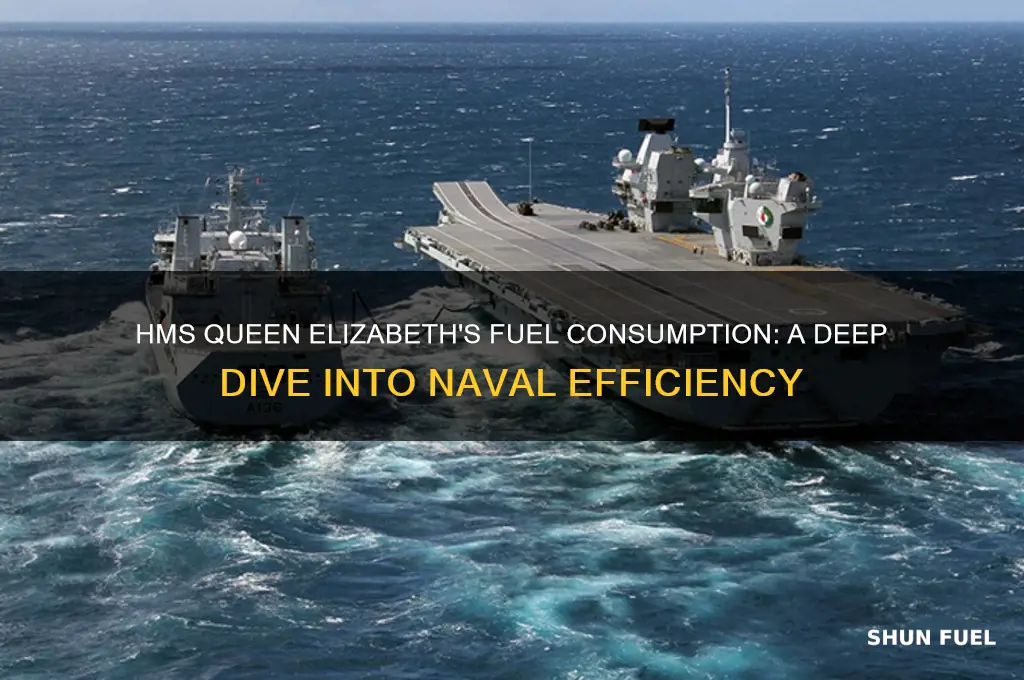 how much fuel does hms queen elizabeth use