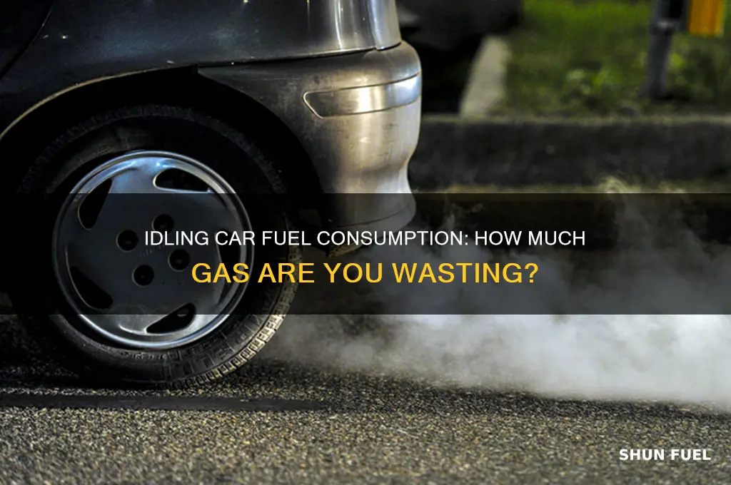 how much fuel does idling car use