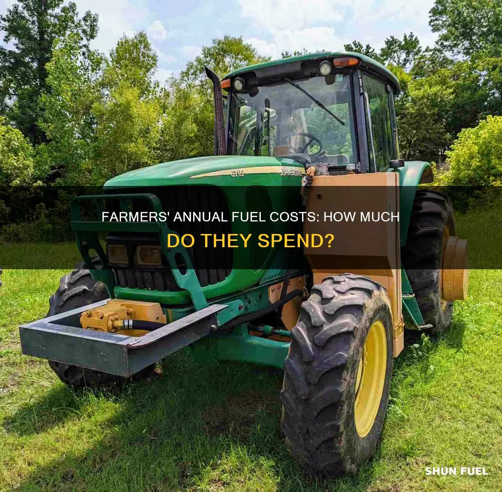 how much fuel does it cost a farmer a year