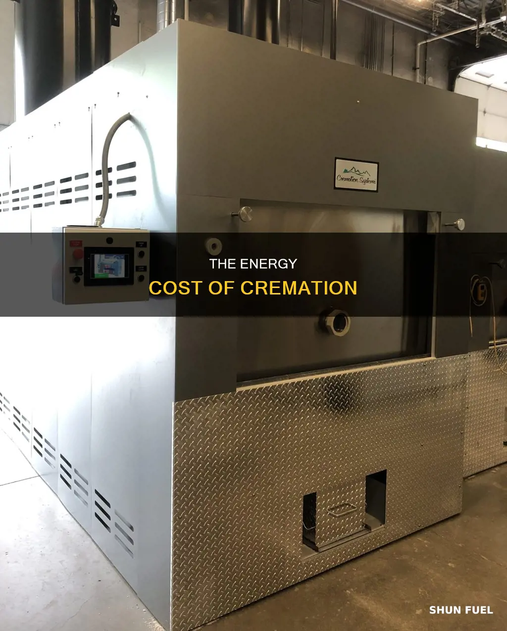 how much fuel does it take to cremate a body