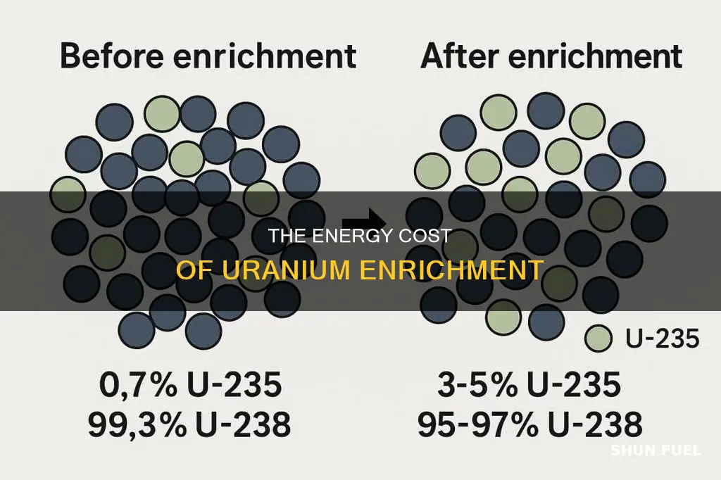 how much fuel does it take to enrich uranium