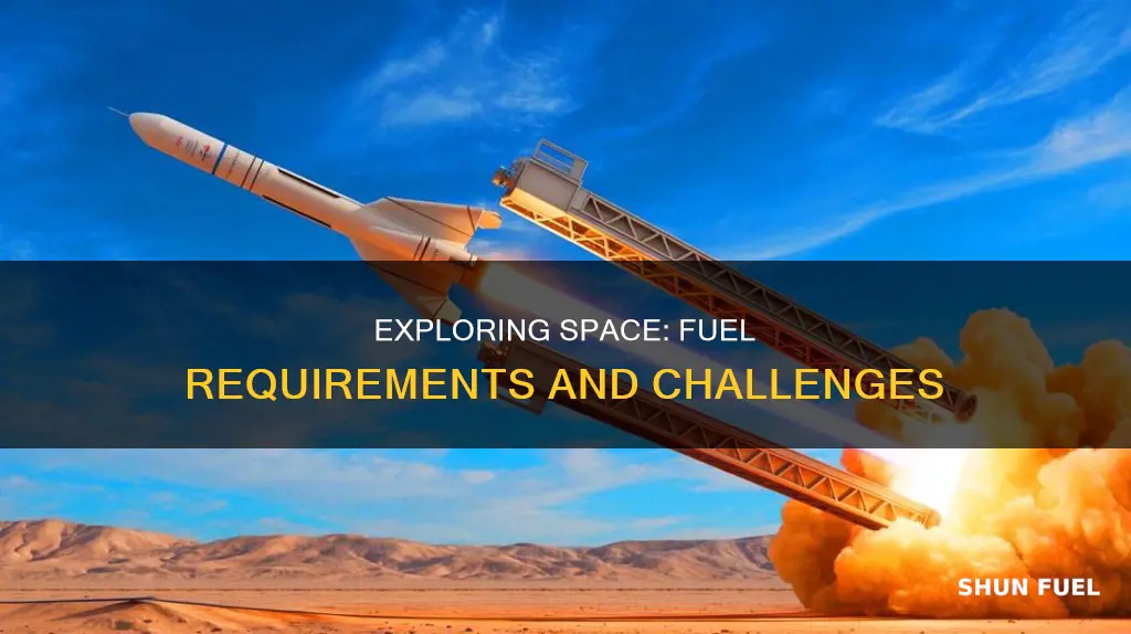 how much fuel does it take to get to space