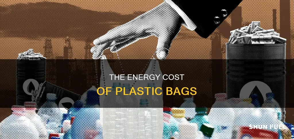 how much fuel does it take to make plastic bags