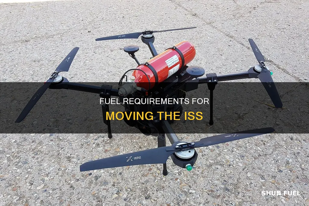 how much fuel does it take to move the iss