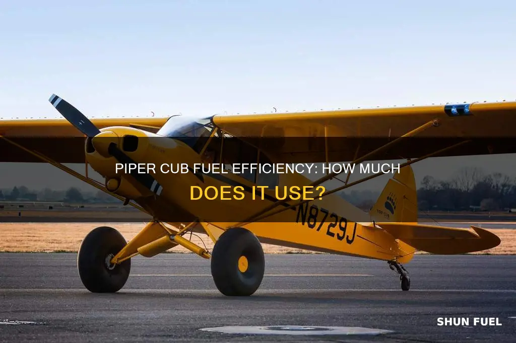how much fuel does piper cub use
