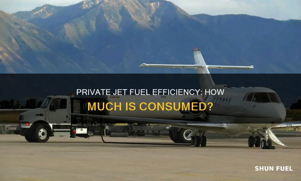 how much fuel does private jet use