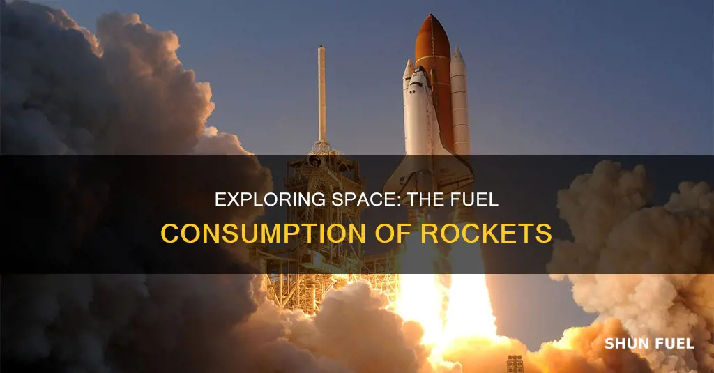 how much fuel does space rockets use