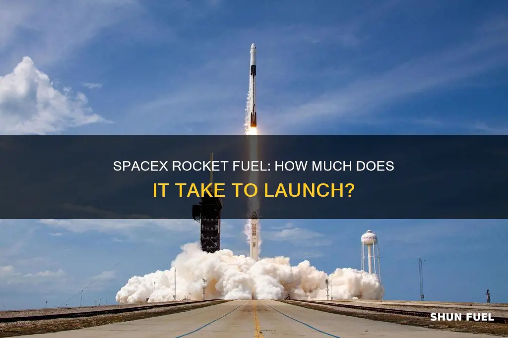 how much fuel does spacex rocket use