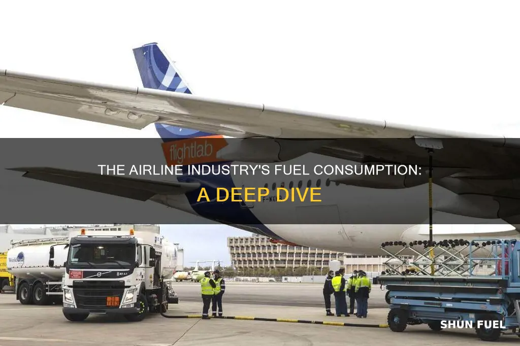 how much fuel does the airline industry use