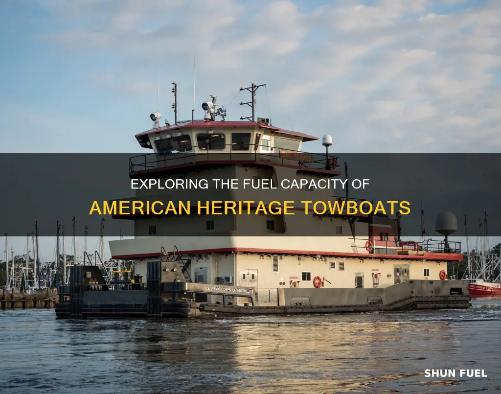 how much fuel does the american heritage towboat hold
