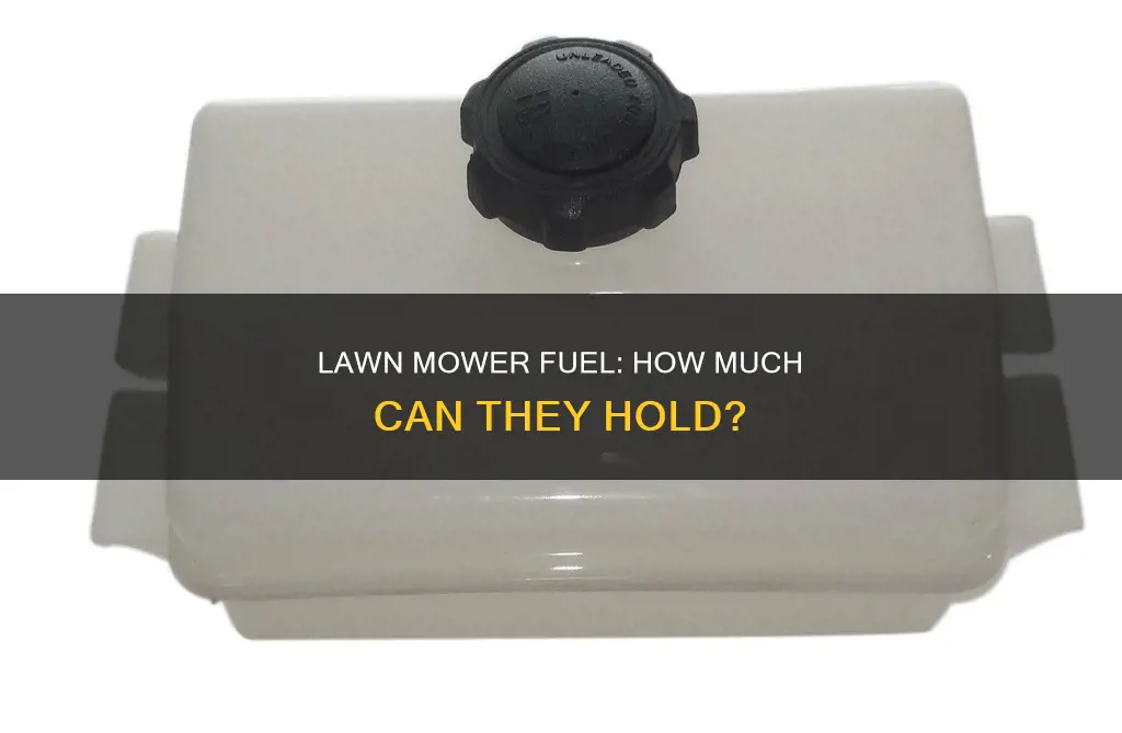 how much fuel does the average lawn mower hold