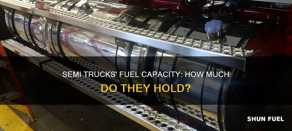 how much fuel does the average semi truck hold