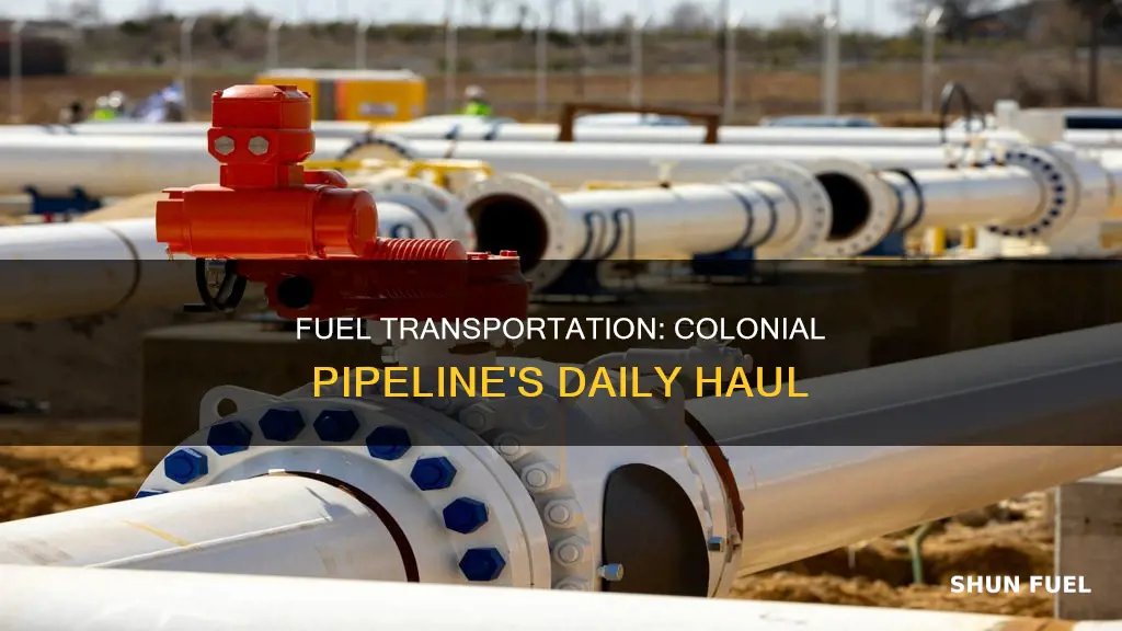 how much fuel does the colonial pipeline transport a day