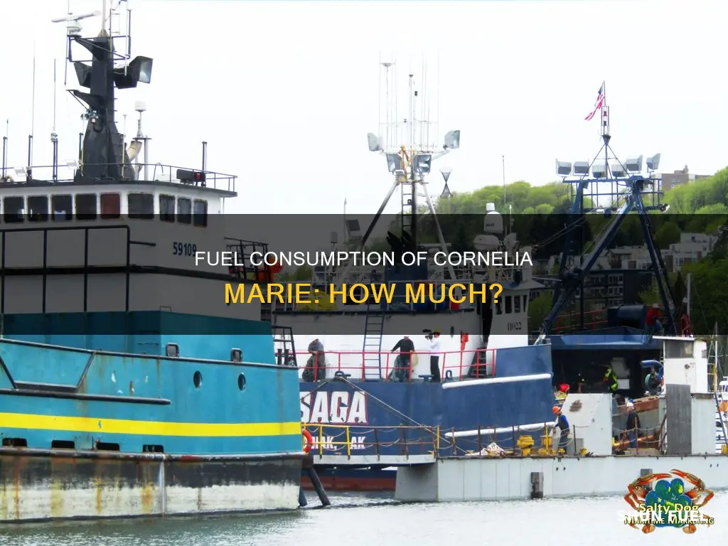 how much fuel does the cornelia marie burn