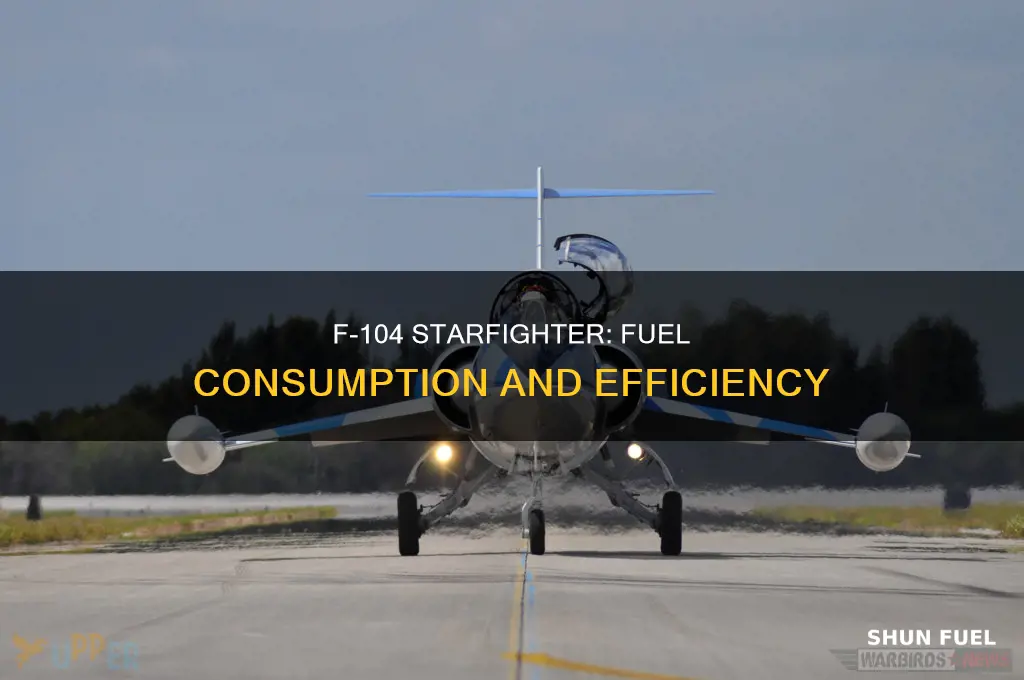how much fuel does the f104 fighter consume