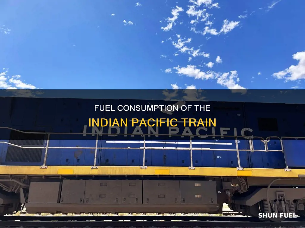 how much fuel does the indian pacific train use