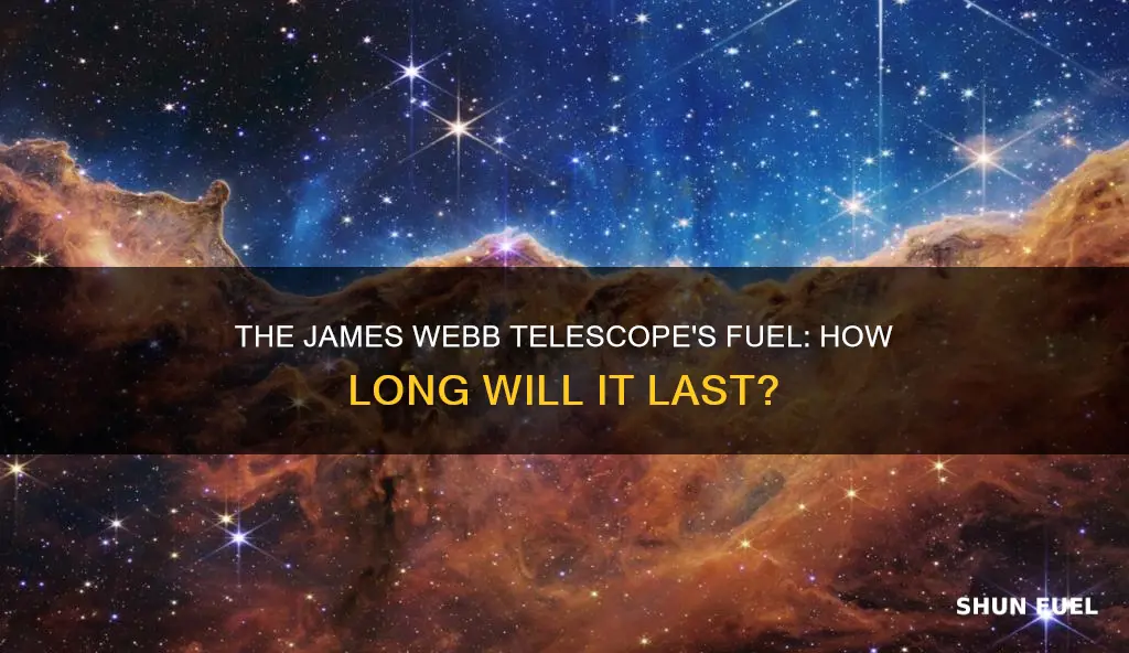how much fuel does the james webb telescope have