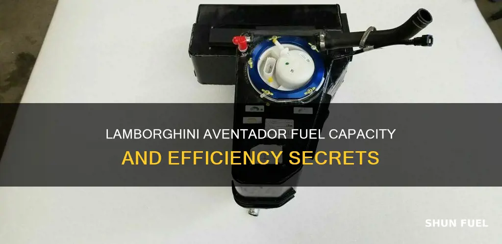 how much fuel does the lamborghini aventador have