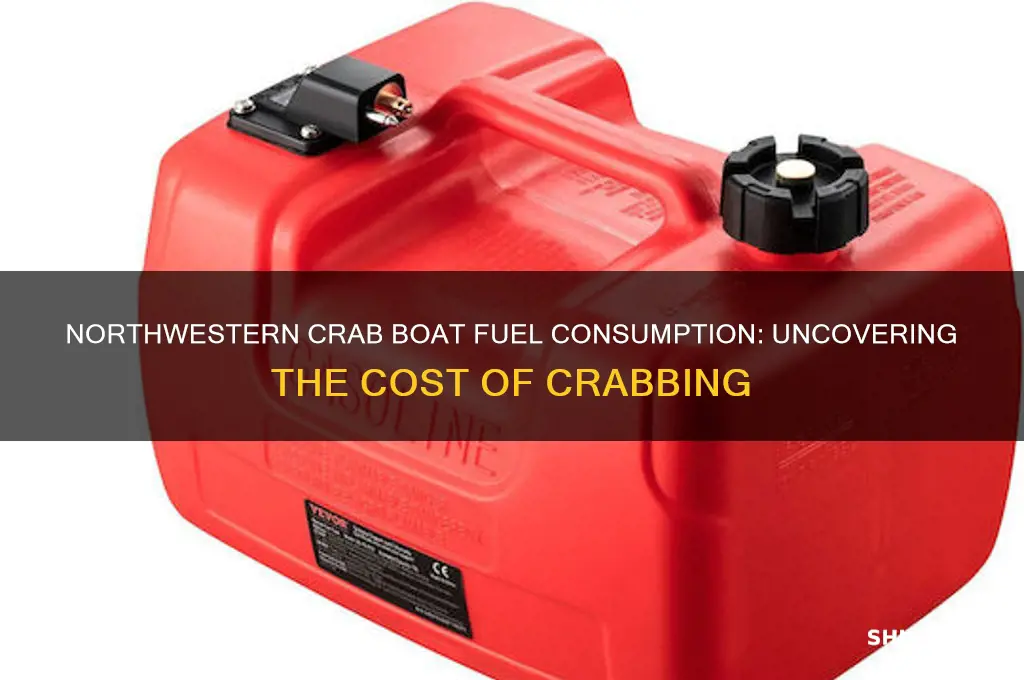 how much fuel does the northwestern crab boat use