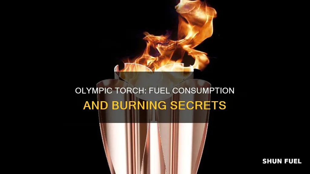 how much fuel does the olympic flame burn
