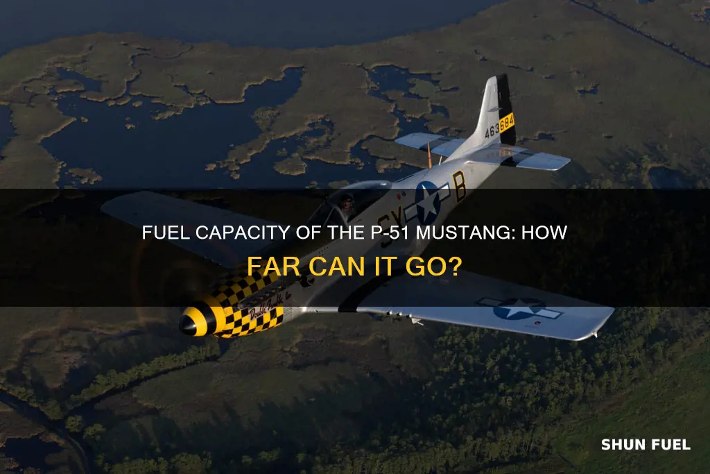 how much fuel does the p 51 hold