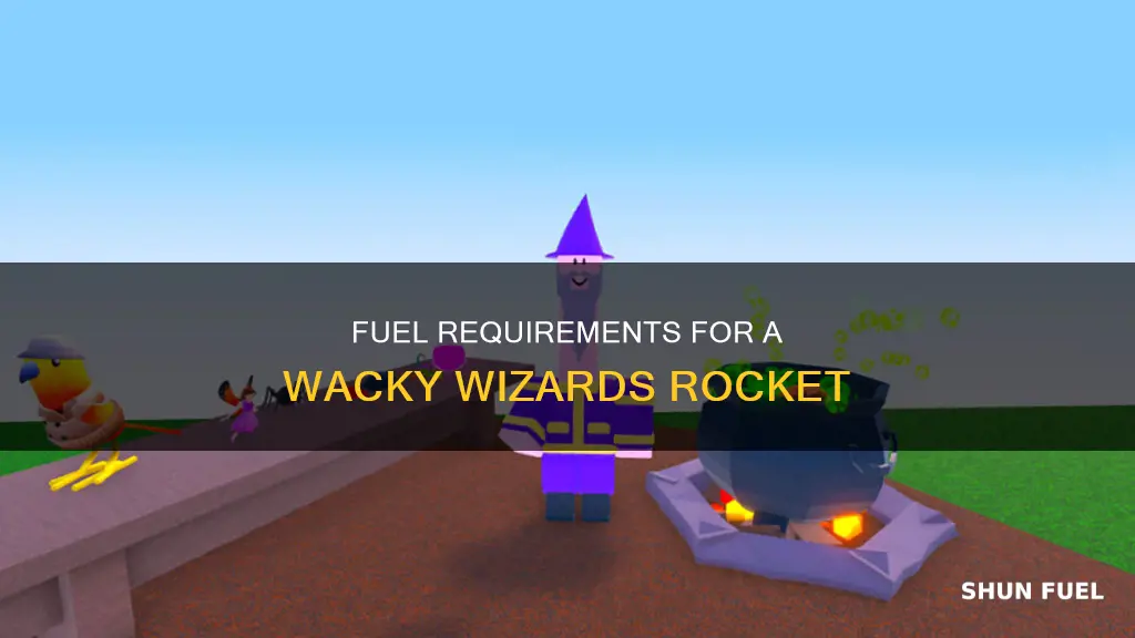 how much fuel does the rocket need in wacky wizards