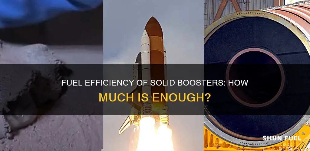how much fuel does the solid booter rocket use