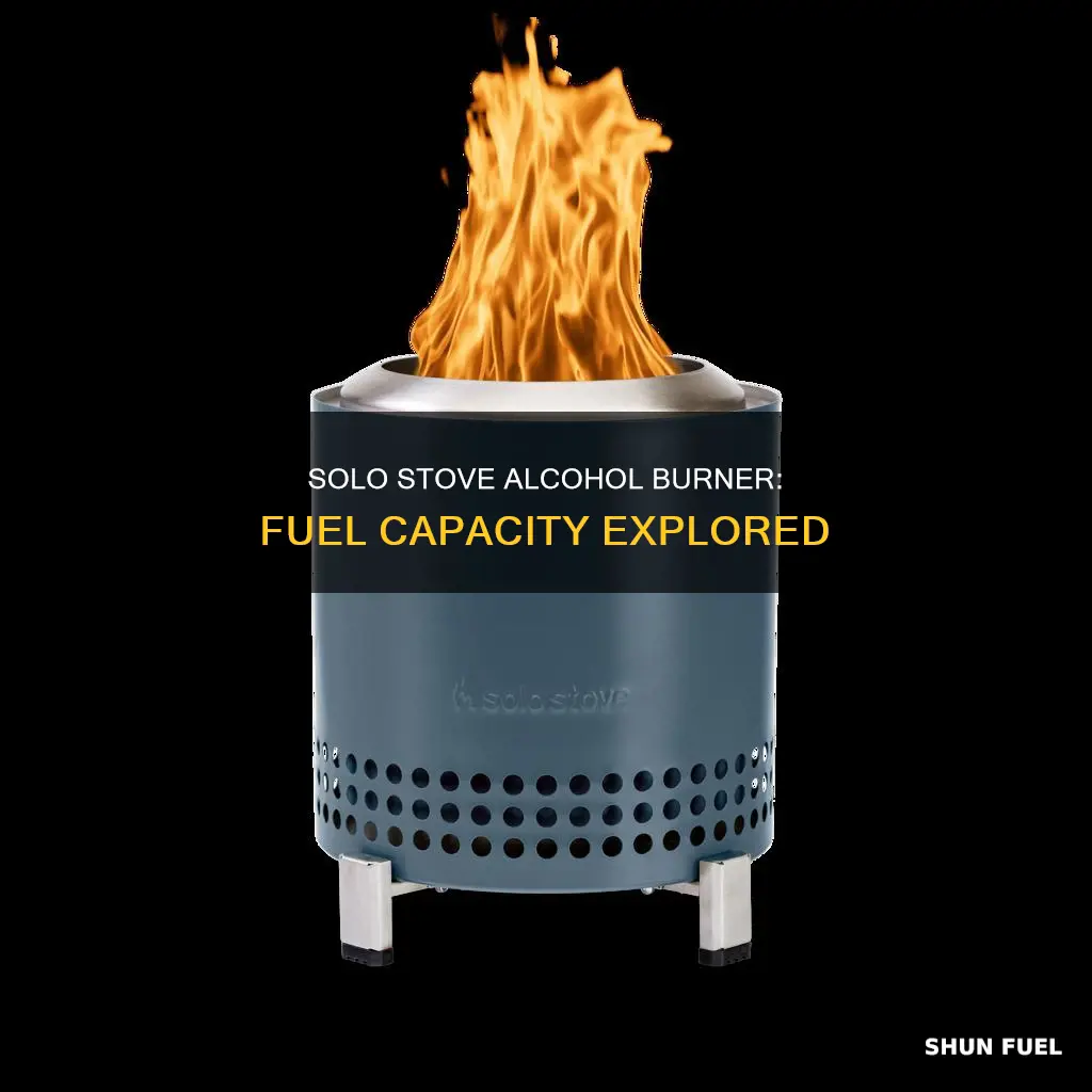 how much fuel does the solo stove alcohol burner hold
