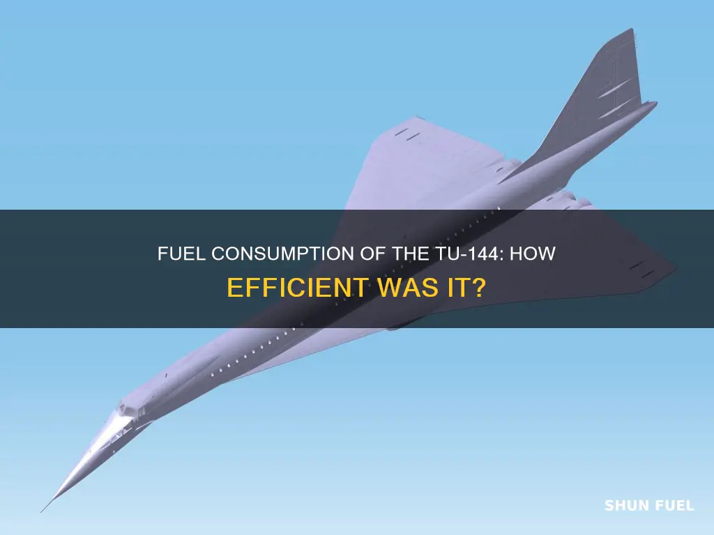 how much fuel does tu 144 burn per hour