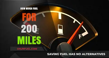 Fuel for 200 Miles: How Much Gas Do You Need?