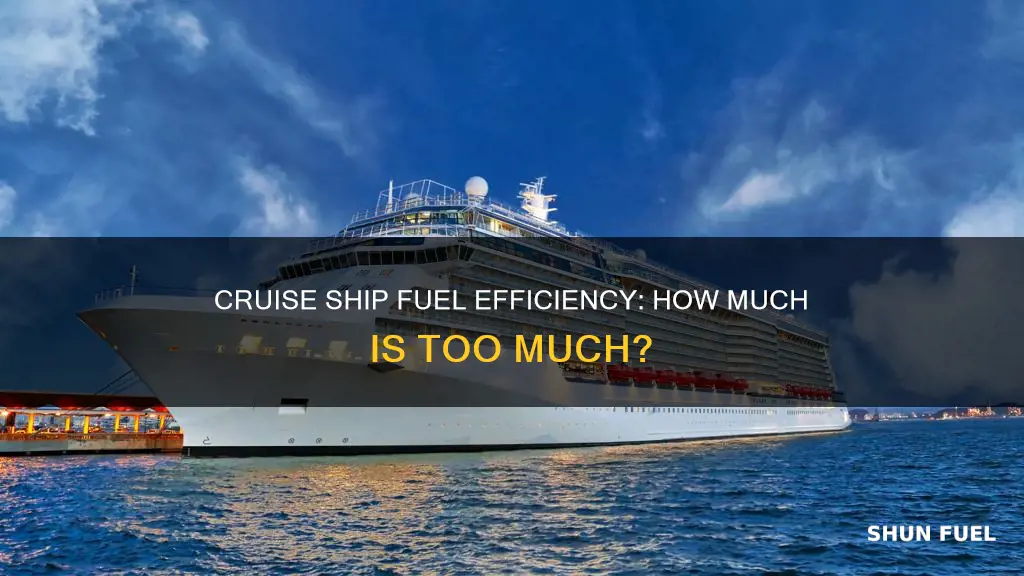 how much fuel for cruiseship