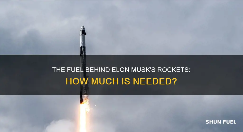 how much fuel for elon musk rocket