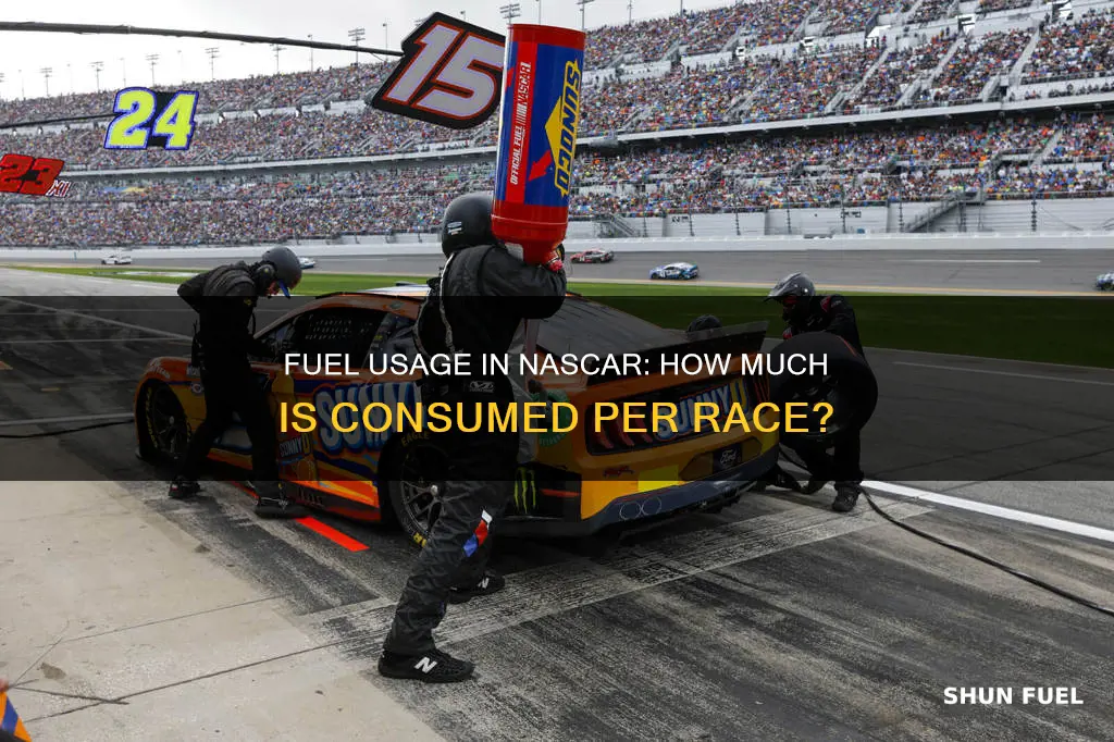 how much fuel gets used each nascar race