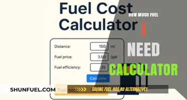 Fuel Calculator: Estimate Your Fuel Needs