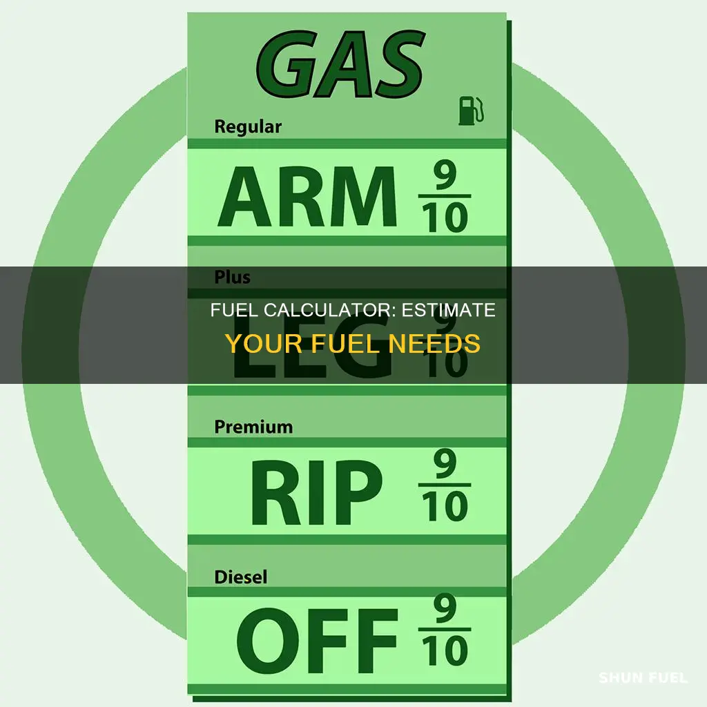 how much fuel i need calculator