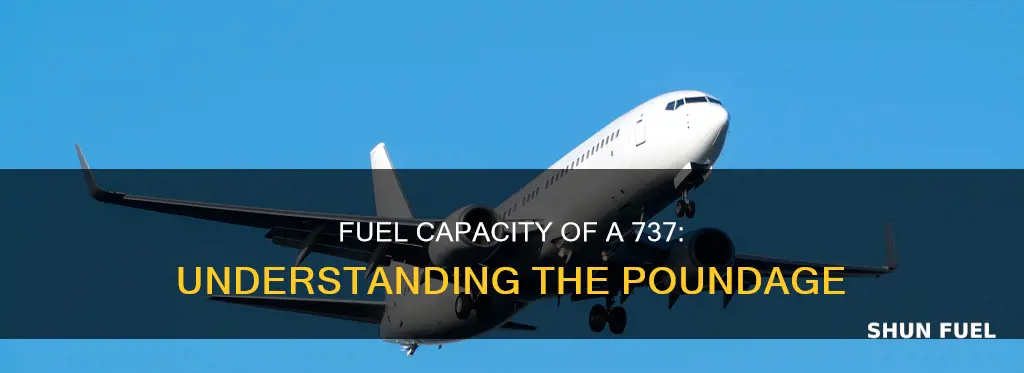 how much fuel in a 737 pounds