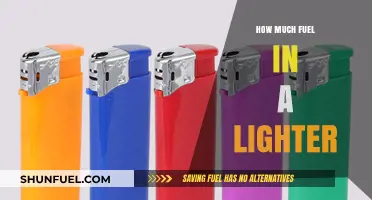 A Lighter's Fuel: How Much and How Long?