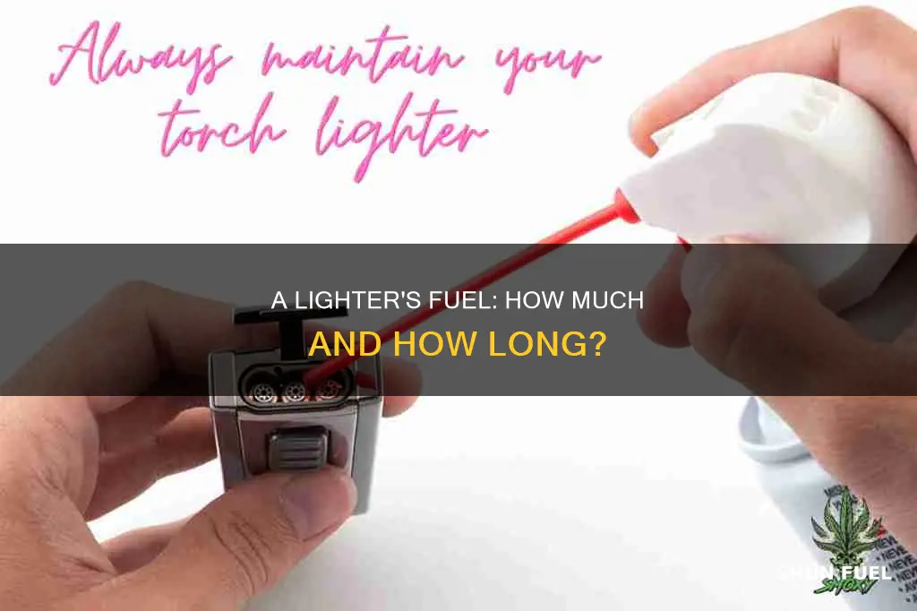 how much fuel in a lighter
