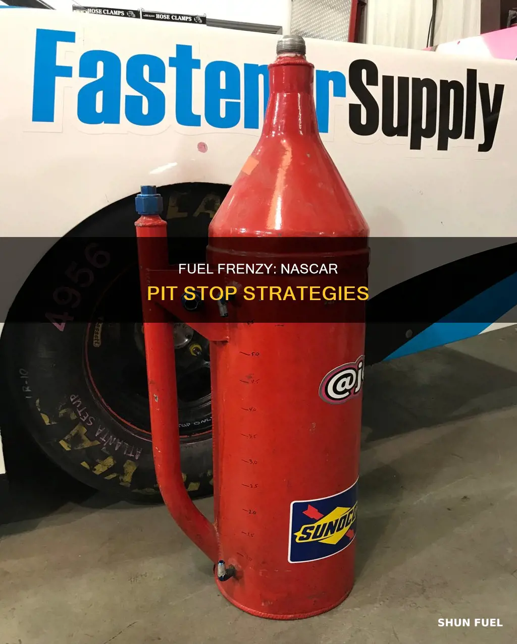 how much fuel in a nascar pit stop