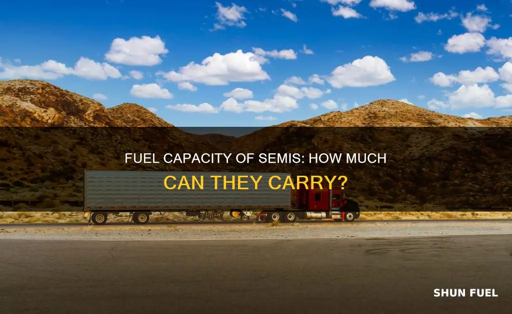 how much fuel in a semi load