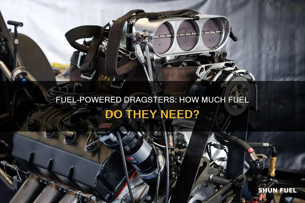 how much fuel in a top fuel dragster