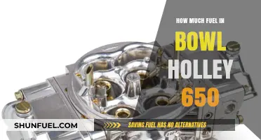 Fuel Bowl Capacity: Holley 650 Carburetor