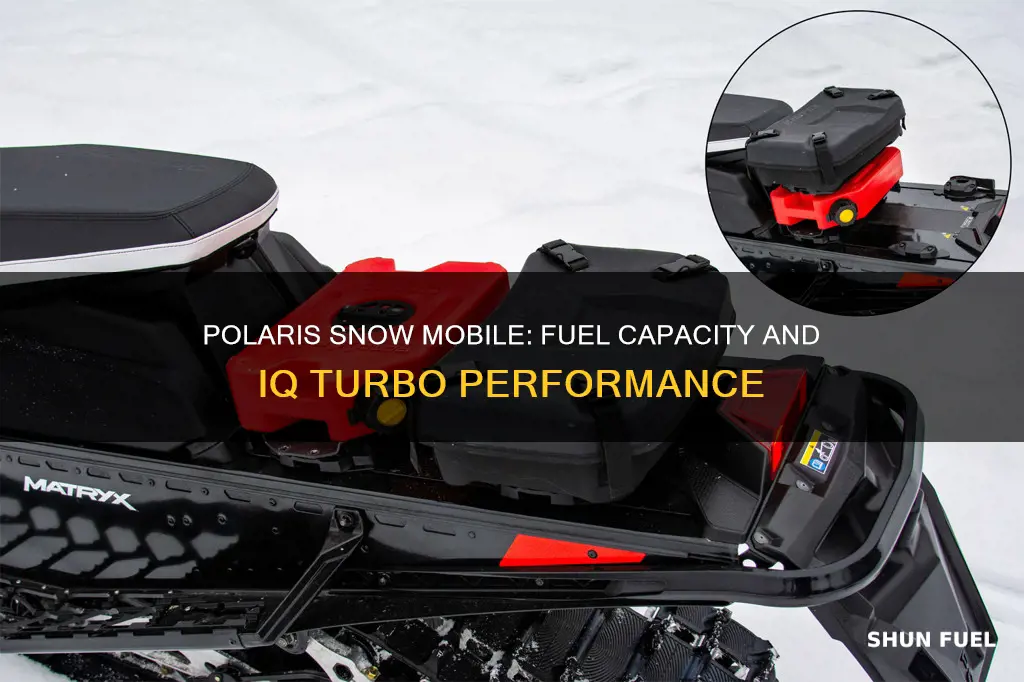 how much fuel in iq turbo polaris snow mobile