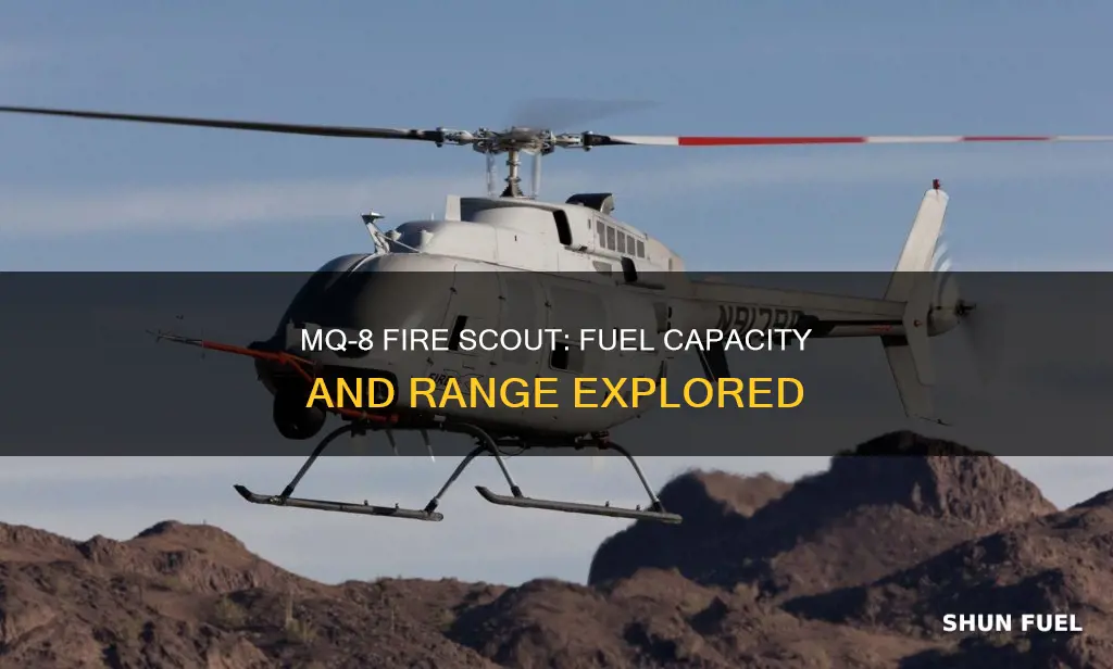 how much fuel in mq-8 fire scout