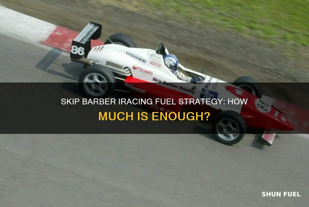 how much fuel iracing skip barber full race